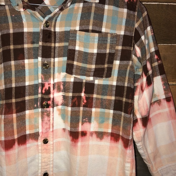 Little kids dip dyed flannel - Picture 2 of 5